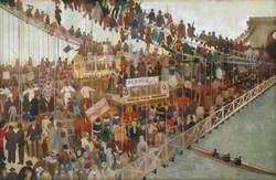 Hammersmith Bridge on Boat-race Day