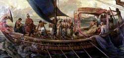 The Flight of Antony and Cleopatra from the Battle of Actium