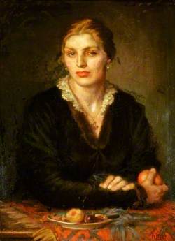 Lady with Fruit (Gladys Holman Hunt, b.1878)
