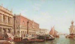 The Doge's Palace, Venice, with the Columns of Saint Mark and Saint Theodore