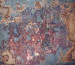 Copy of Painting inside the Caves of Ajanta