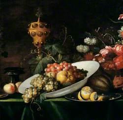 Fruit Piece with Covered Gilt Goblet