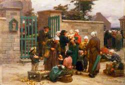 Le Pardon de Plourin, Brittany: Peasants Leaving Church