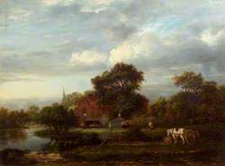 Landscape with a Cottage and a Brook