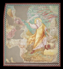 Copy after the painting Abraham Sacrificing Isaac  attributed to Jacobo Torriti in the Upper Church, San  Francesco, Assisi.