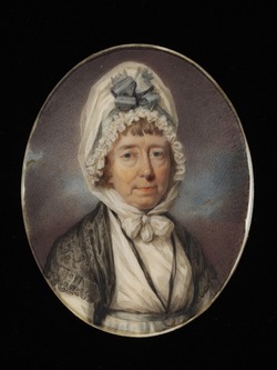 Portrait miniature of Juliet Anne Roberts, born Cozens (c.1755-c.1837)