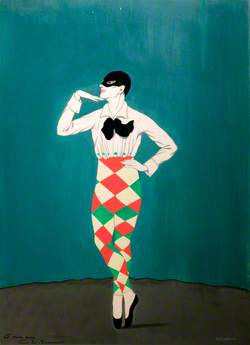 Harlequin in 'Le Carnaval', a Ballet by Michel Fokine