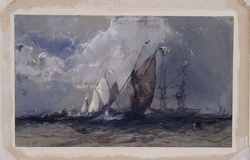 Fishing Boats beating to Windward