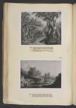 Forest Scene with woodman and dog
