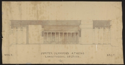 Jupiter Olympius Athens. Longitudinal Section.