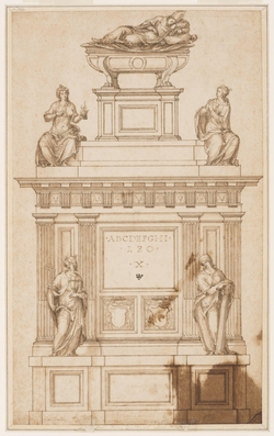 Design for a tomb for Pope Leo X