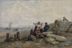 Isle of Wight: The Channel Fleet coming out of Portsmouth