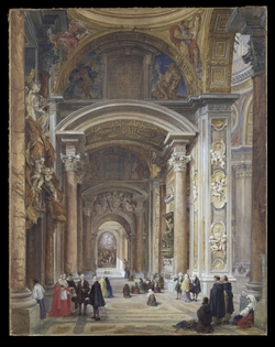 The Nave of St Peter's, Rome