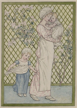 Girls and Two Babies, illustration to A Day in a Child's Life