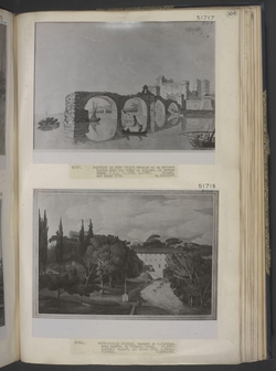 Remains of an ancient bridge over the Rhone at Avignon