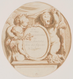 Title-page to <i>Les Vertus innocentes, ou leurs symobls sous des figures d'enfants</i>