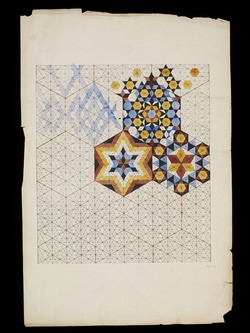 Design for tiles in Islamic style