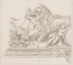 Design for the corner of a coved ceiling