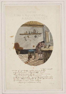 A Man Making Plaster Casts