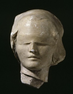 Female Head Blindfolded (perhaps the 'Old Testament')