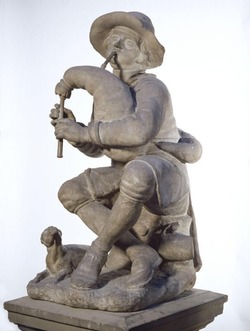 Boy Playing the Bagpipes