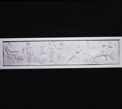 Frieze representing Greek tragedy from the ancient drama on the theatre at Covent Garden