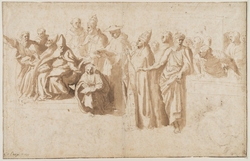 Sketches of Raphael frescoes