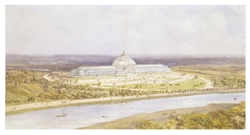 Design for permanent exhibition building at St. Cloud