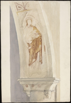 Copy of a painting in Beddingham Church, East Sussex
