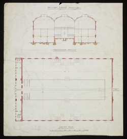 Bethnal Green Museum: Transverse Section and Ground Plan