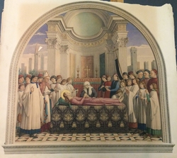 copy after the Burial of Santa Fina, Domenico Ghirlandaio in Collegiata, San Gimignano (Siena)