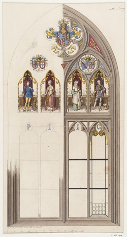 Design of a modern stained glass window
