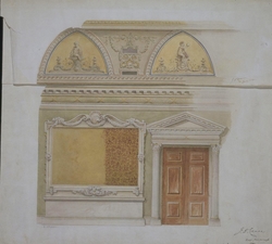 Ceiling decoration of the Saloon at the Royal Academy of Arts