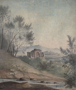 View near the Monte Mario near Rome