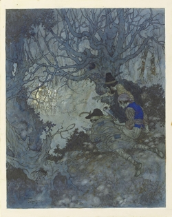 Drawing for illustration to 'The Snow Queen'