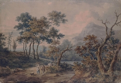 Mountainous Landscape with Figures