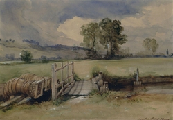 Eel Pots: Sketch from nature at Chilton