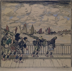 Shrimpers Returning, Etaples