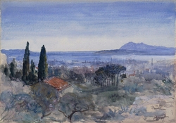 Looking down on the Harbour of Toulon