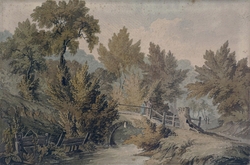 Landscape with Bridge and Stream