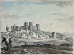 Rhuddlan Castle from the Bridge