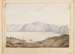 The Town of Tiberias on the Lake of Gennesereth or Sea of Galilee