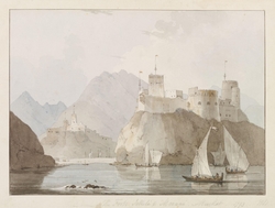 East View of The Forts Jellali & Merani, Muscat
