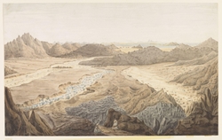 View from the Mountains on the Peninsula of Sinai