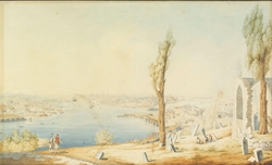 Constantinople and the Golden Horn from the cemetery above Eyüp