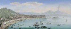 The Bay of Naples seen from Posillipo, Italy