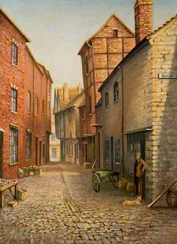 Little Butcher Row, Coventry, as It Was in 1860