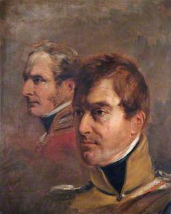 Major General the Honourable Sir Frederick Cavendish Ponsonby (1783–1837), KCB and (on the left) Major General Sir Colin Campbell (1776–1847), KCB, KCH