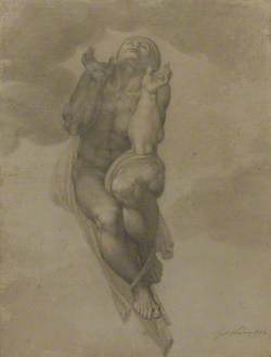 Female Nude, after a Figure from Michelangelo's 'Last Judgement'