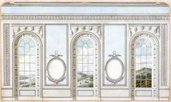 Design for Window Wall, Queen Charlotte's Music Room, Windsor Castle, Berkshire: Elevation